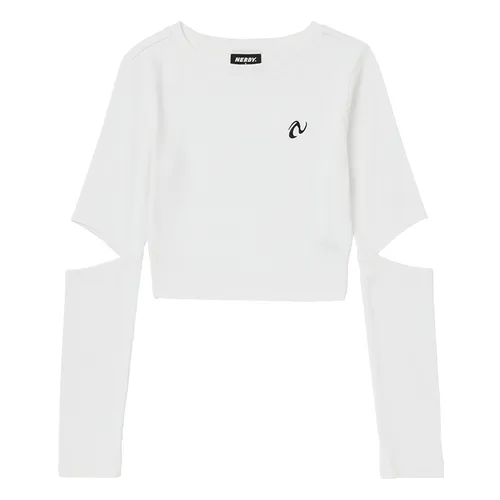 Áo Thun Nữ Nerdy Cutout Long Tshirt Màu Trắng - Thời trang - Vua Hàng Hiệu