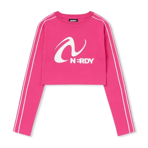 Thời trang - Áo Thun Nữ Nerdy Tshirt Crop Top Màu Hồng - Vua Hàng Hiệu