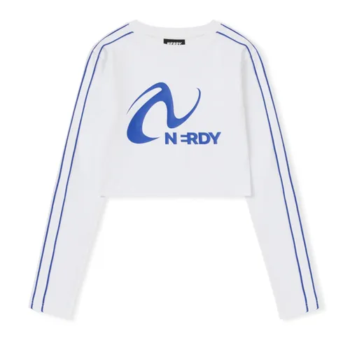 Thời trang - Áo Thun Nữ Nerdy Tshirt Crop Top Màu Trắng - Vua Hàng Hiệu