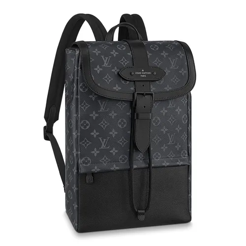 Túi xách Louis Vuitton Balo - Balo Nam Louis Vuitton LV Dos Saumur Mono M45913 Màu Đen - Vua Hàng Hiệu