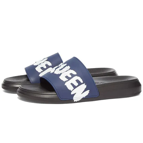 Dép Alexander Mcqueen Graffity Pool Màu Xanh Navy Size 41 - Dép - Vua Hàng Hiệu