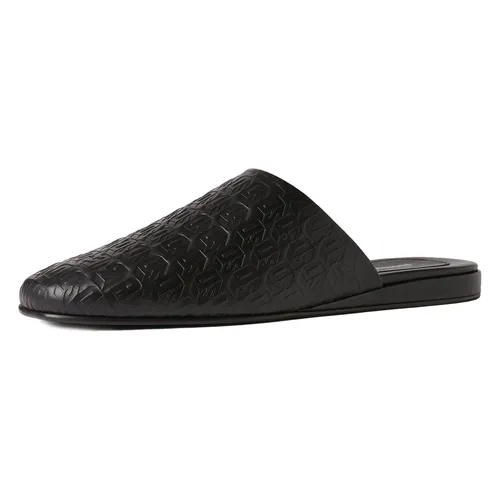 Dép Dsquared2 Leather Monogram Slippers MSM0002 Màu Đen Size 40