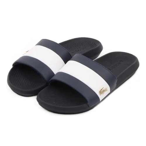 Dép Lacoste Croco Striped Slides 39CMA0061092 Màu Xanh Navy Size 42