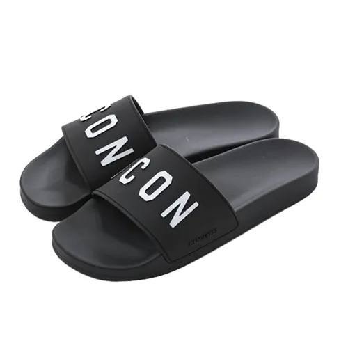 Dép Nam Dsquared2 Black Be Icon Slides FFM002317203516 Màu Đen Size 40