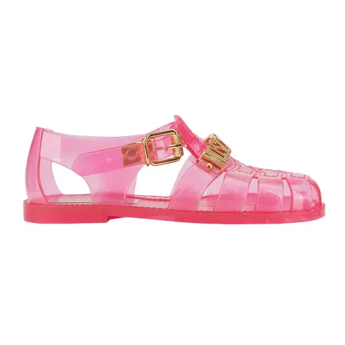 Dép Moschino - Dép Sandal Nữ Moschino Jelly In Pink MA16501GDAM21610 Màu Hồng Size 36 - Vua Hàng Hiệu