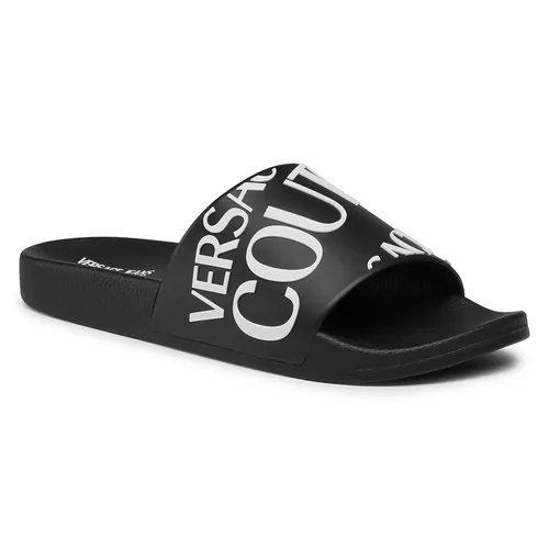 Dép Cao su - Dép Versace Logo Allover Print Slides E0YWASQ1 Màu Đen Size 40 - Vua Hàng Hiệu