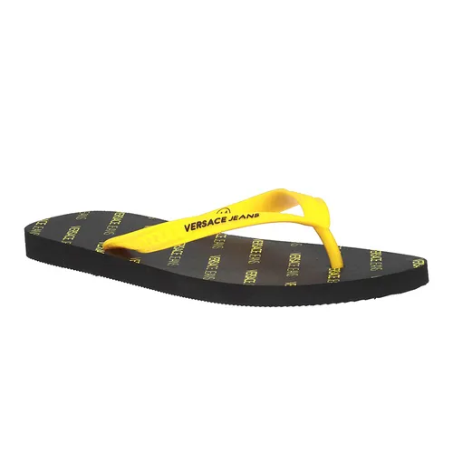 Dép Xỏ Ngón Nam Versace Jeans Couture Yellow Branded Flip-Flops E0GTBSQ1 Màu Đen Vàng Size 41 - Dép - Vua Hàng Hiệu