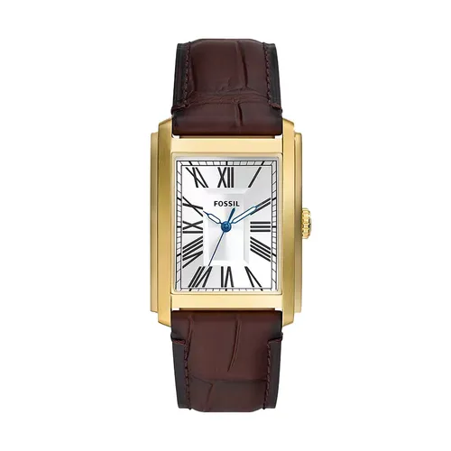 Đồng Hồ Nam Fossil Carraway Dây Da FS6011 Màu Nâu Vàng