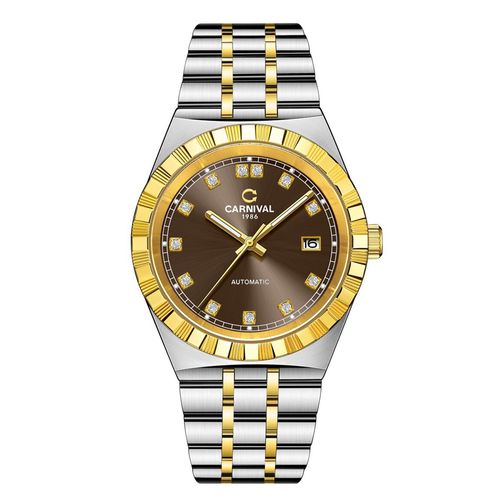 Đồng Hồ Nam I&W Carnival Automatic Watch G8112 Màu Bạc/Vàng Gold