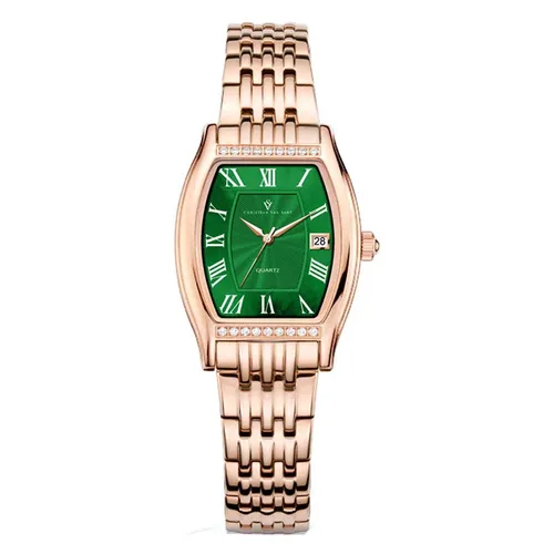 Đồng Hồ Nữ Christian Van Sant Gemma Green Dial Ladies Watch CV2454 Màu Vàng Hồng - Đồng hồ - Vua Hàng Hiệu