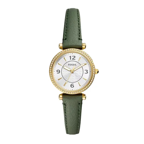 Đồng Hồ Nữ Fossil Carlie ES5298 Dây Da Màu Xanh