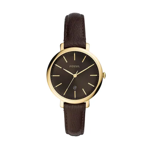 Đồng hồ - Đồng Hồ Nữ Fossil Jacqueline Three-Hand Dây Da ES4969 Màu Nâu Đậm - Vua Hàng Hiệu
