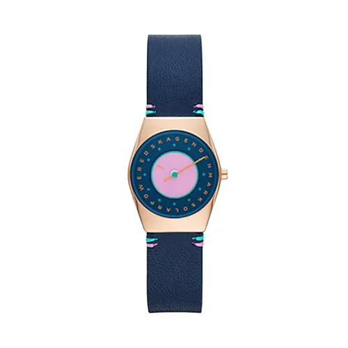 Skagen - Đồng Hồ Nữ Skagen Grenen Dây Da SKW3085 Màu Xanh - Vua Hàng Hiệu