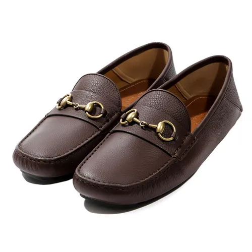 Giày Lười Gucci Brown Horsebit Men’s Leather Driver 548604-BXO00-2254 Màu Nâu Size 41.5 - Giày - Vua Hàng Hiệu