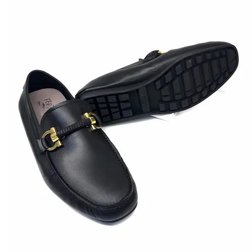 Giày Lười Nam Dolce & Gabbana D&G Bit Gancini Moccasin Màu Đen Size 40.5 - Giày - Vua Hàng Hiệu