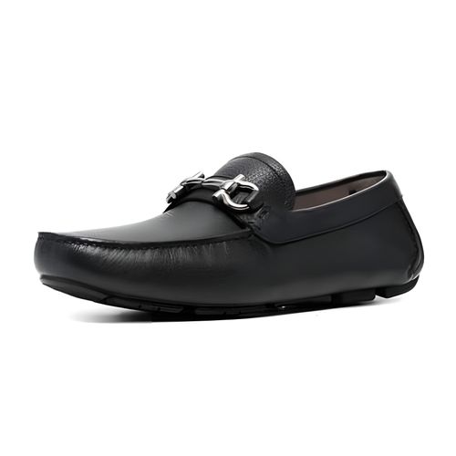 Giày Lười Salvatore Ferragamo Mocasin Buckle ‘Black’ 97228 Màu Đen Size 41.5