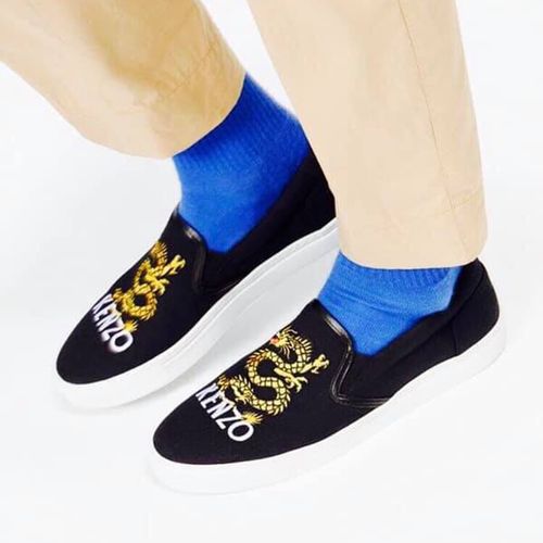 Giày Slip On Kenzo Dragon Slips-on Màu Đen Size 40-2