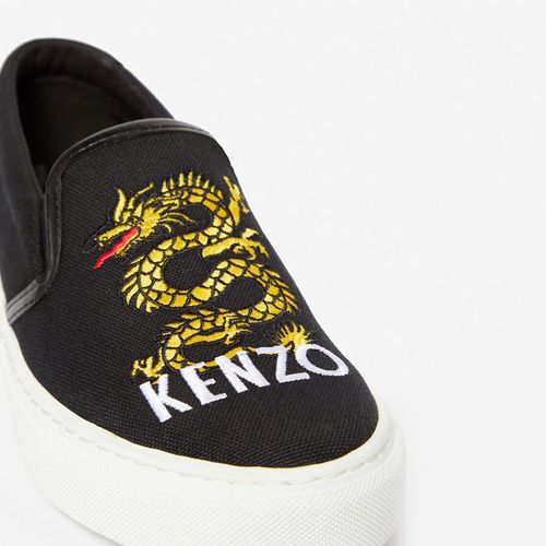 Giày Slip On Kenzo Dragon Slips-on Màu Đen Size 40-6