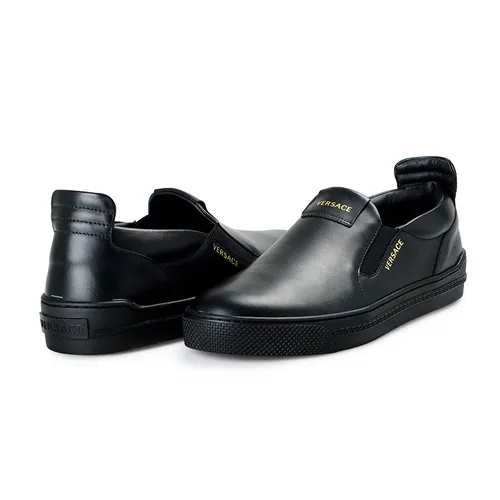 Giày - Giày Slip On Nam Versace DSU8140S Màu Đen Size 42 - Vua Hàng Hiệu