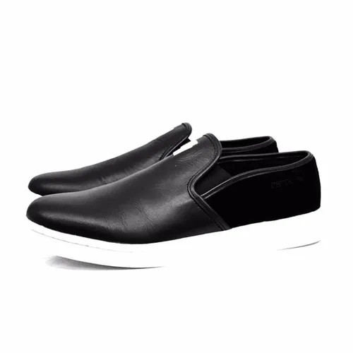 Neil Barrett Da cao cấp - Giày Slip On Neil Barrett Black Leather Màu Đen Size 40 - Vua Hàng Hiệu