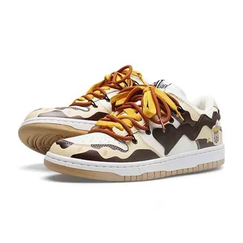 Cat & Sofa - Giày Sneaker Unisex Cat & Sofa Dunk Dark Milk Tea AC255 Màu Be Đen - Vua Hàng Hiệu