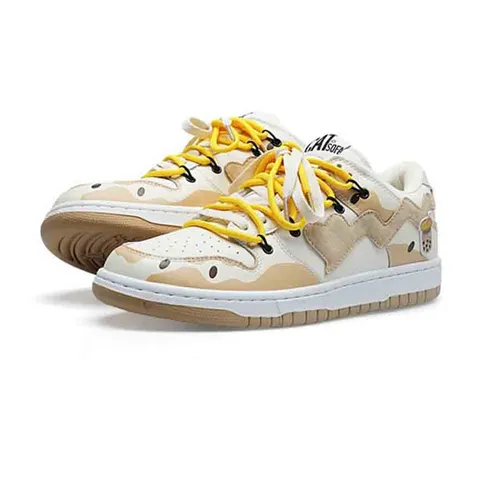 Cat & Sofa - Giày Sneaker Unisex Cat & Sofa Dunk Milk Tea AC255 Màu Trắng Nâu - Vua Hàng Hiệu