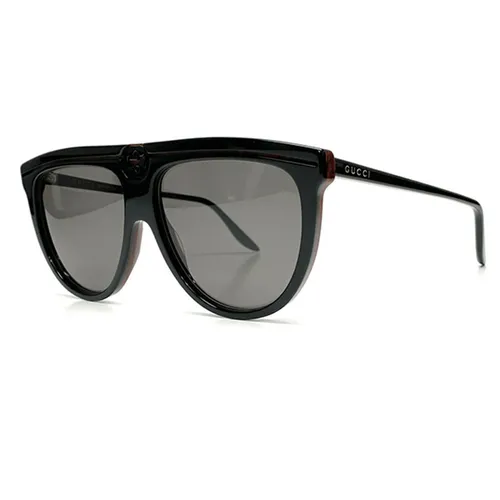 Kính Mát Nữ Gucci Grey Browline Ladies Sunglasses GG0732S 001 Màu Xám Đen - Kính mắt - Vua Hàng Hiệu