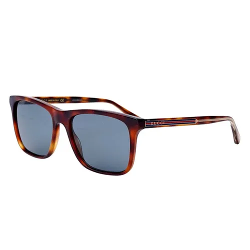 Kính Mát Gucci Sunglasses GG0381 009 Màu Xanh/Nâu 