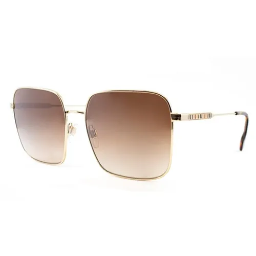 Kính Mát Nữ Burberry Jude Pale Gold/Brown Shaded BE 3119 1109/13 3N Sunglasses Màu Nâu Vàng
