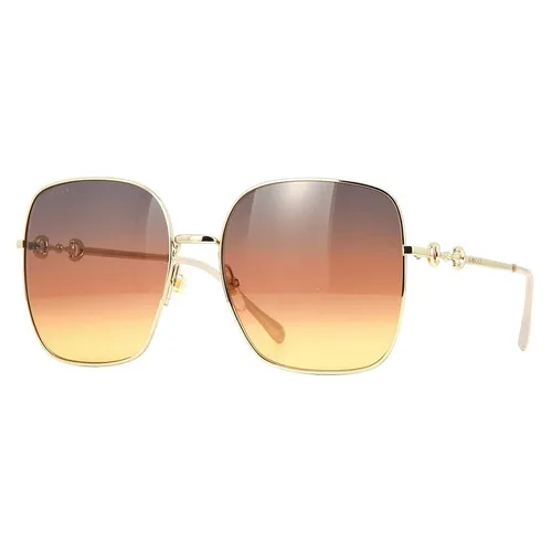 Kính Mát Nữ Gucci GG0879S 004 As Seen On Famke Janssen Màu Nâu Vàng