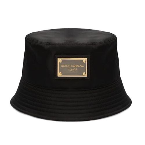 Mũ Dolce & Gabbana D&G Logo Plaque Bucket Hat Màu Đen Size 58