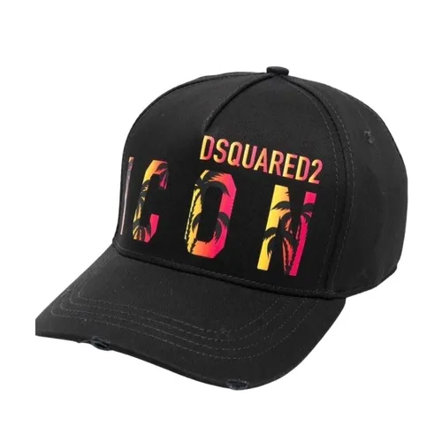 Mũ nón - Mũ Nam Dsquared2 Black With Logo Sunset Cool Icon Printed Màu Đen - Vua Hàng Hiệu