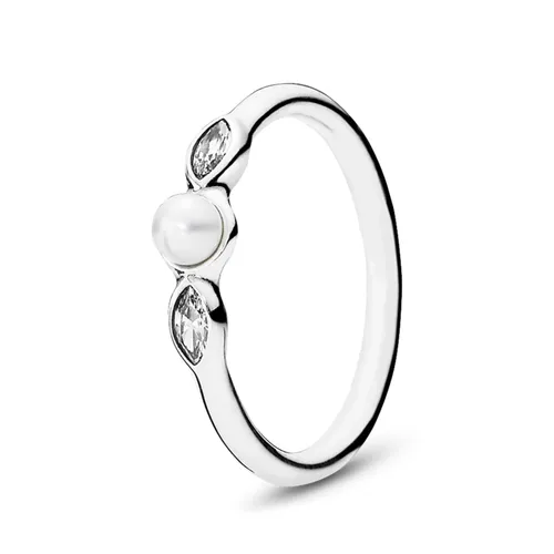 Nhẫn Nữ Pandora Petite Luminous Leaves Ring 190964P Màu Bạc Size 48