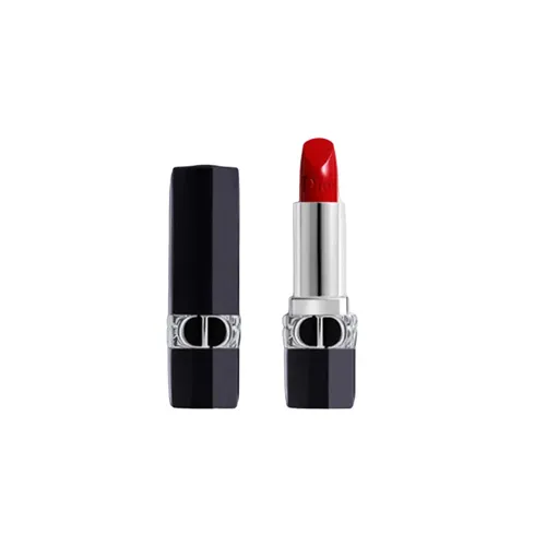 Son Môi - Son Dior Rouge Lipstick Satin Mini Màu 999 Đỏ Tươi 1.5g - Vua Hàng Hiệu