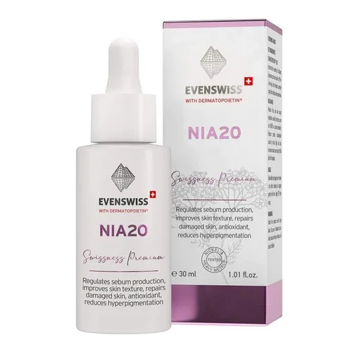 Tinh Chất Hỗ Trợ Ngăn Ngừa Lão Hóa, Điều Tiết Bạ Nhờn Evenswiss NIA20 Serum 30ml