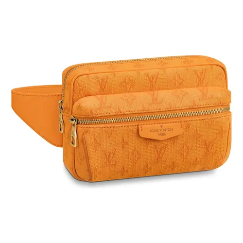 Louis Vuitton - Túi Cầm Tay Louis Vuitton LV Outdoor Bumbag Monogram Denim Ocre M44623 Màu Cam - Vua Hàng Hiệu
