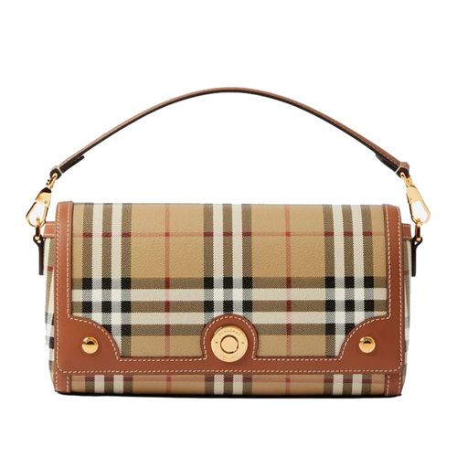 Túi Đeo Chéo Nữ Burberry Classic Plaid Handbag/Crossbody Bag Briar Brown Màu Nâu Be