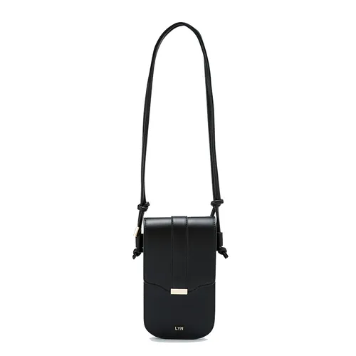 Túi Đeo Chéo Nữ Lyn Augusta Mobile Sling Wallets On Chain Black LL23FWF067 Màu Đen