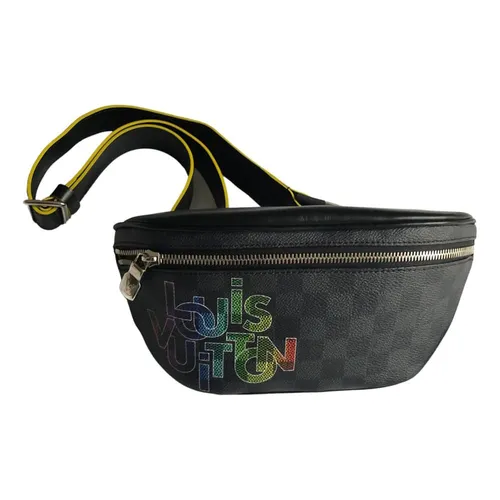 Túi xách - Túi Đeo Hông Louis Vuitton LV Bum Bag Màu Đen Xám - Vua Hàng Hiệu
