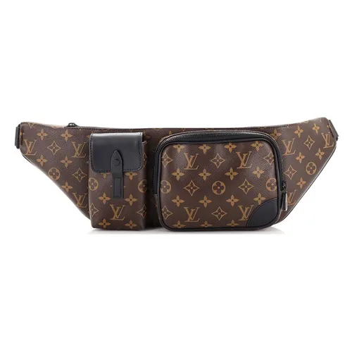 Túi xách - Túi Đeo Hông Louis Vuitton LV Christopher Bumbag Macassar Monogram Canvas Màu Nâu - Vua Hàng Hiệu