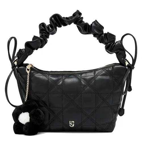 Túi Đeo Vai Nữ Lyn Nadena Mini Hobo Shoulder Bags Black LL23FBF283 Màu Đen