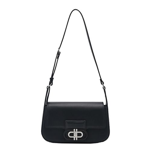 Túi Đeo Vai Nữ Pedro Icon Leather Shoulder Bag Black PW2-76610072 Màu Đen