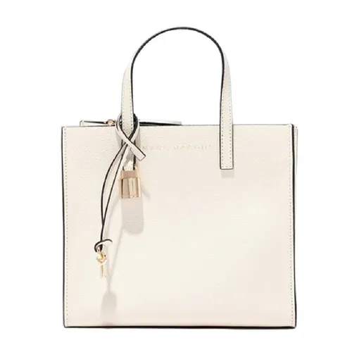 Túi xách - Túi Tote Nữ Marc Jacobs Mini Grind Coated Leather Màu Trắng - Vua Hàng Hiệu