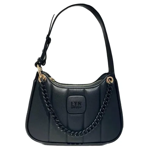 Túi xách - Túi Xách Nữ Lyn Patti Saddle Crossbody Bags LL23CBF148 Black Màu Đen - Vua Hàng Hiệu