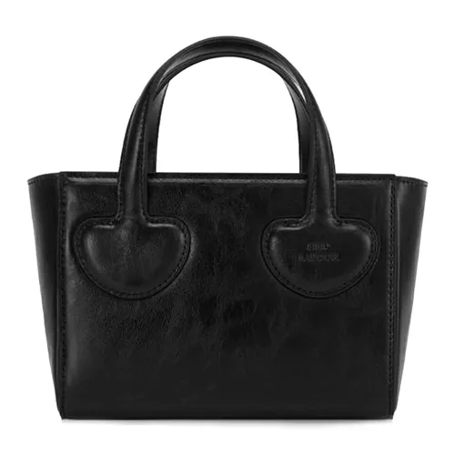 Túi Xách Tay Nữ Find Kapoor Heart Tote Bag 18 Crinkled Black Màu Đen - Túi xách - Vua Hàng Hiệu