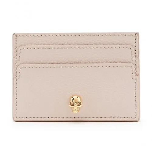 Ví Đựng Thẻ Nữ Alexander Mcqueen Skull Card Holder Ice Pink 554193-BPT0G 9901 Màu Be - Túi xách - Vua Hàng Hiệu