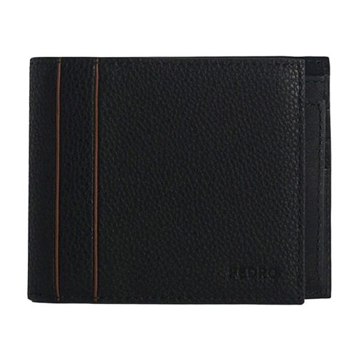 Ví Nam Pedro Textured Leather Bi-Fold Wallet PM4-15940210 Màu Đen-1