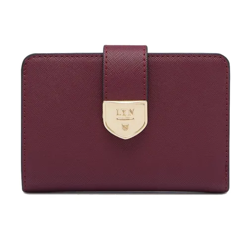 Ví Nữ Lyn Athella Metal Short Wallets LL23FWS115 Red Màu Đỏ