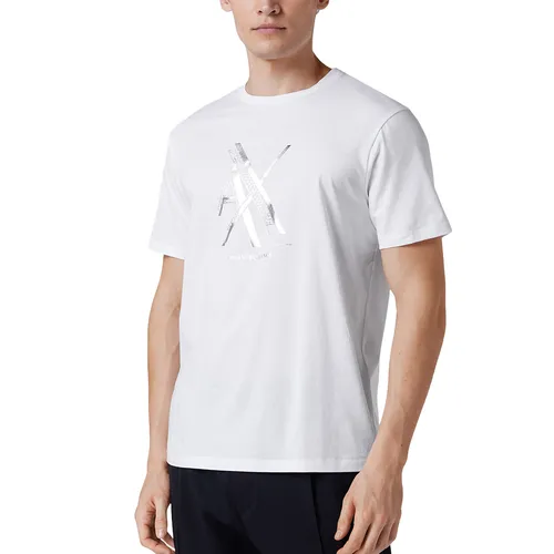 Áo Phông Nam Armani Exchange Regular Fit Tshirt 3LZTNC ZJ9AZ GC03 Màu Trắng Size M