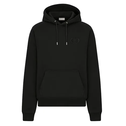 Dior Nam Đen Áo Hoodie - Áo Hoodie Nam Dior Black With CD Logo Embroidered 113J698A0531/989 Màu Đen - Vua Hàng Hiệu